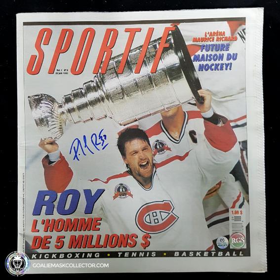 Patrick Roy Signed Sportif Magazine