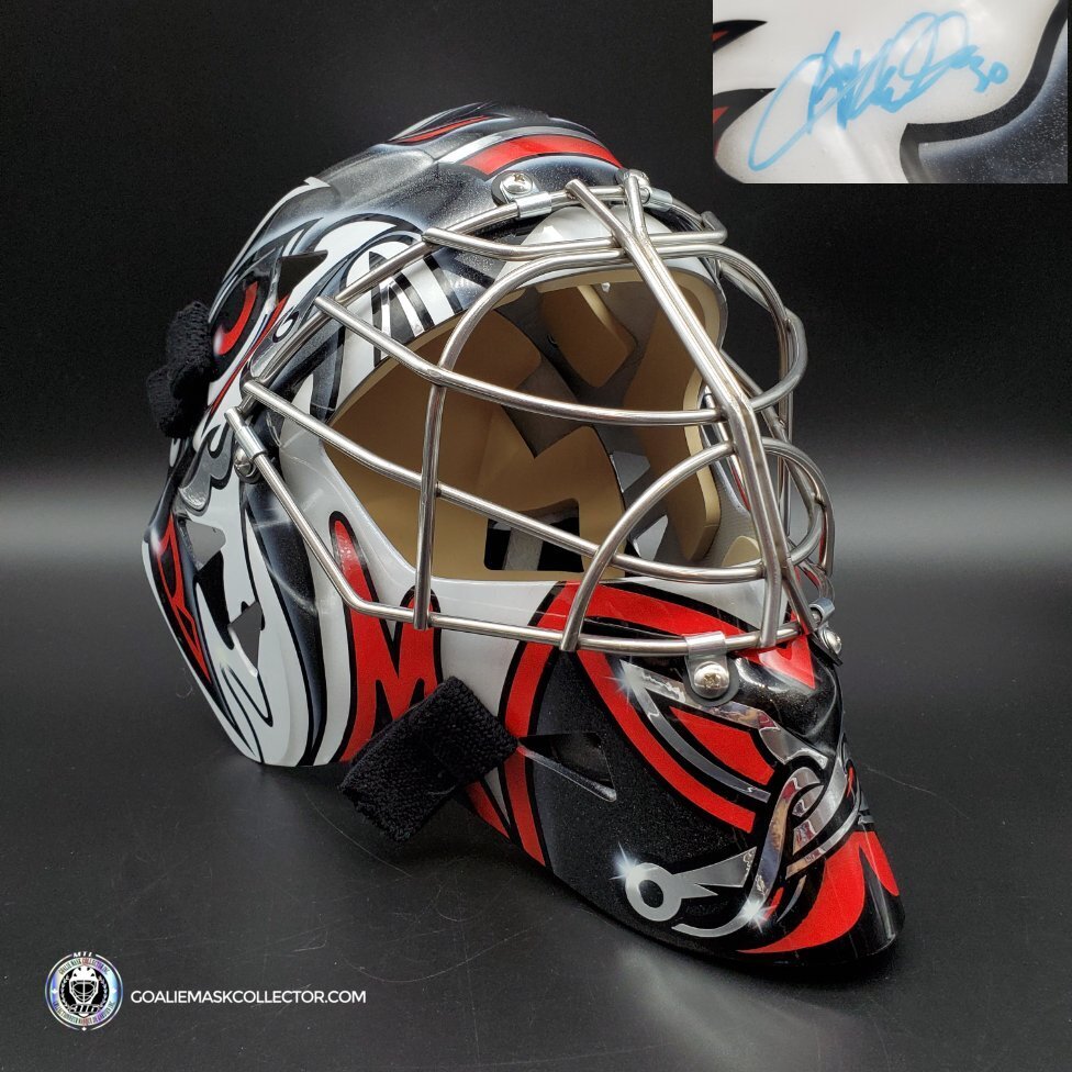 Ryan Miller Signed Goalie Mask Buffalo Black And Red Signature Edition Tribute. Goalie Mask Collector.
