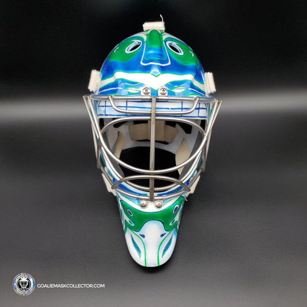 Ryan Miller Signed Goalie Mask Vancouver Signature Edition Autographed + Stainless Steel Grill