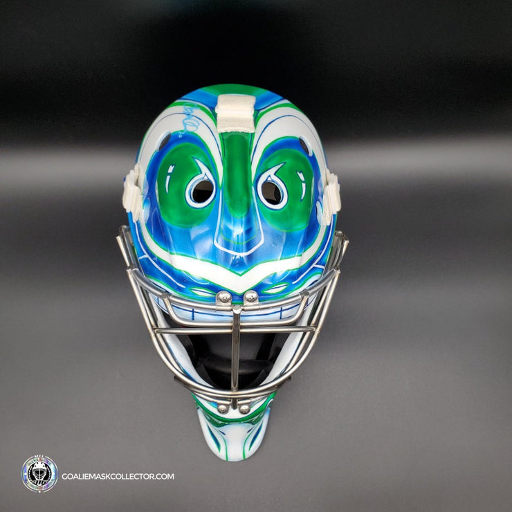 Ryan Miller Signed Goalie Mask Vancouver Signature Edition Autographed + Stainless Steel Grill