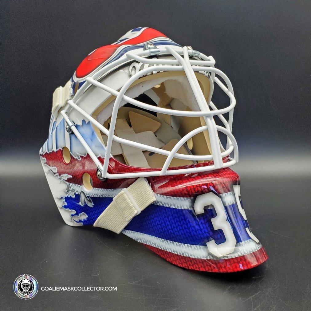Samuel Montembeault Unsigned Goalie Mask 2021 Montreal Tribute