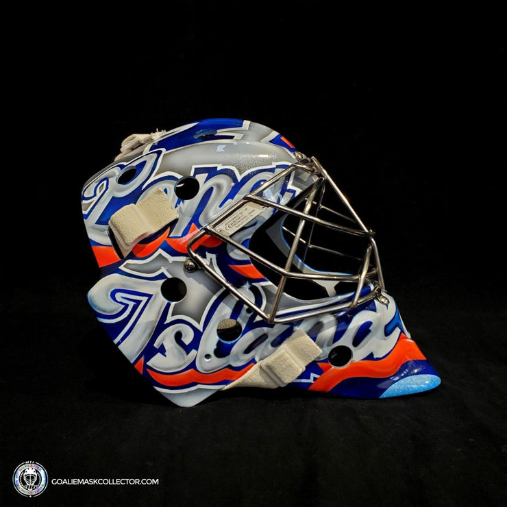 Semyon Varlamov Goalie Mask Unsigned 2021 New York Long Island