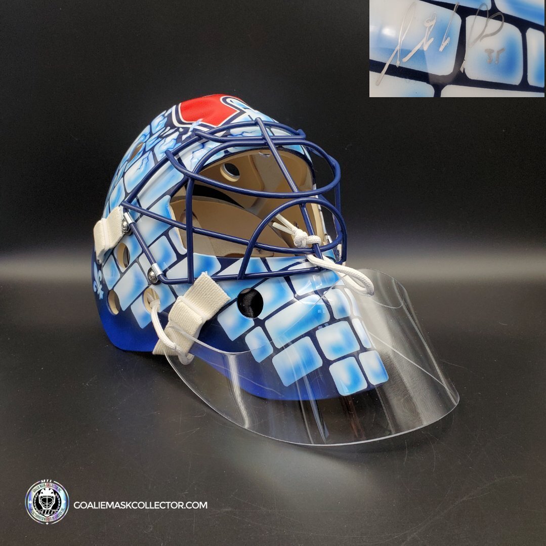 Stephane Fiset Signed Goalie Mask Quebec Signature Edition Autographed