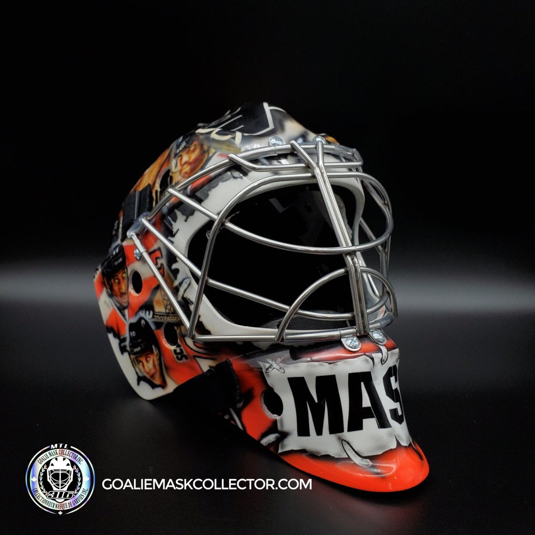 Steve Mason Unsigned Goalie Mask Philadelphia Zombies V3 Tribute