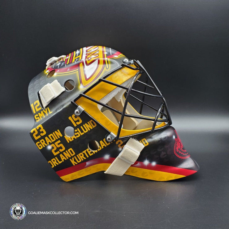Thatcher Demko Goalie Mask Unsigned Vancouver 50th Anniversary – Goalie Mask  Collector