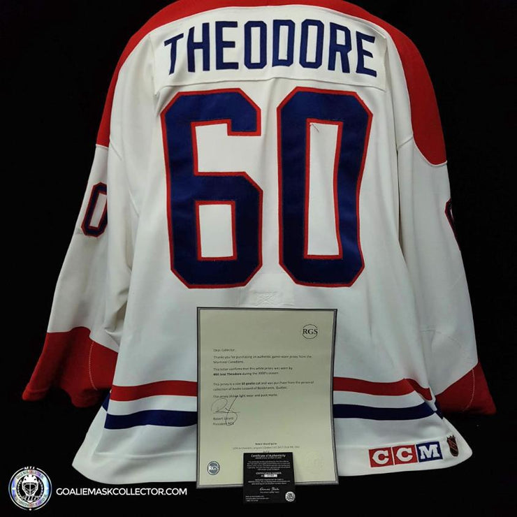 Jose Theodore Game Worn Jersey 2000 Montreal Canadiens - SOLD