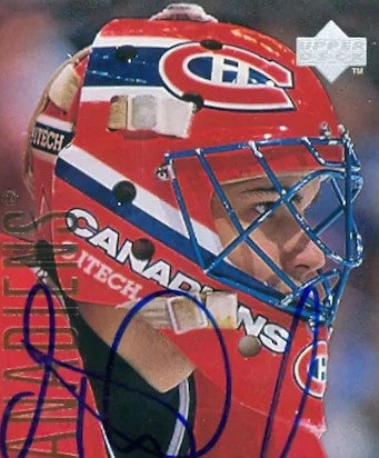 Jose Theodore Signed Goalie Mask Montreal Rookie 1996 Signature Edition. Goalie Mask Collector.