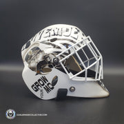 Tim Thomas MAGE Goalie Mask Boston 2011 Mustache November Grow Your Mow Signature Edition Painted on Sportmask Shell