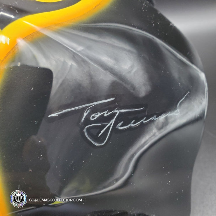 Tom Barrasso Signed Goalie Mask Pittsburgh 1999 Autographed Signature Edition