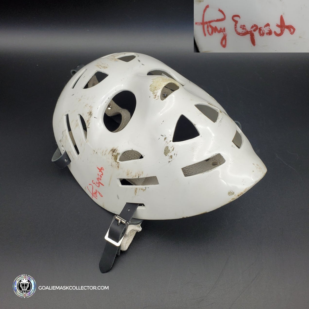Tony Esposito Signed Goalie Mask Chicago V2 Game Worn Look Signature Edition Autographed