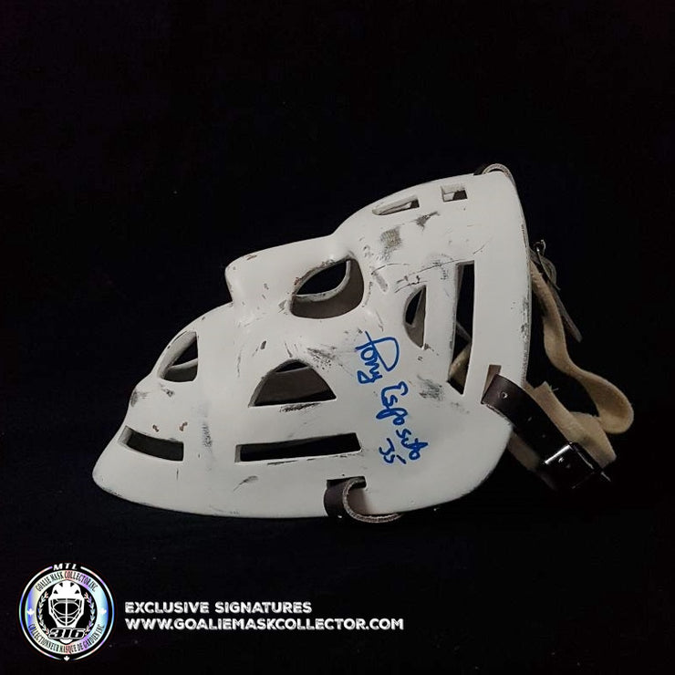 TONY ESPOSITO SIGNED VINTAGE GOALIE MASK AUTOGRAPHED CHICAGO AS EDITION