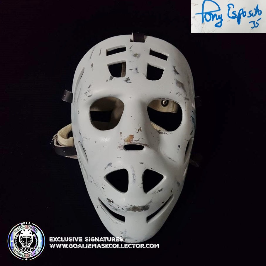 Tony Esposito Signed Vintage Goalie Mask Chicago As Edition. Goalie Mask Collector.