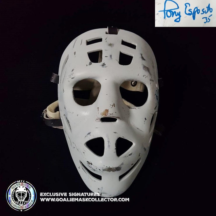 Tony Esposito Signed Hockey Mask, tinyhome