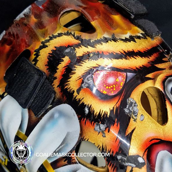 Tuukka Rask Game Worn Goalie Mask Boston Bruins 2008 to 2011 Photomatched Made by Dom Malerba and Ron Slater - SOLD