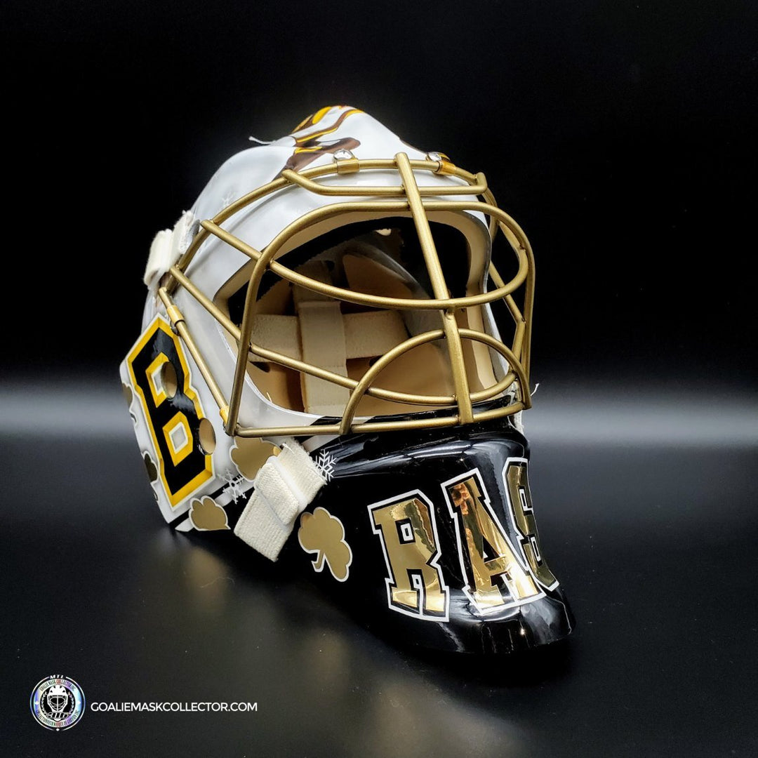 Tuukka Rask Unsigned Goalie Mask Winter Classic Boston Fighting Irish Notre Dame