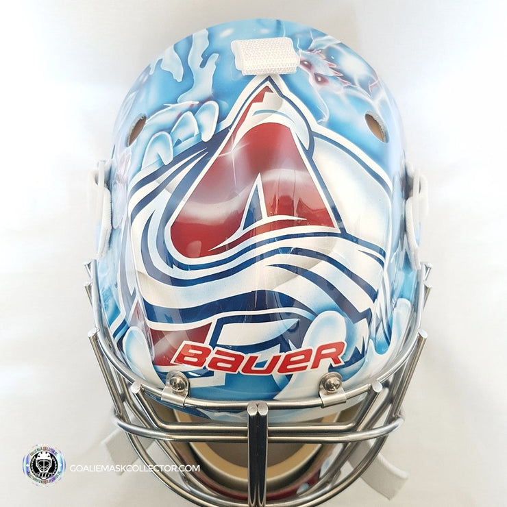 Custom Goalie Mask Colorado Avalanche Unsigned  Tribute