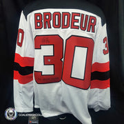 Martin Brodeur Signed Jersey New Jersey Devils White Autographed