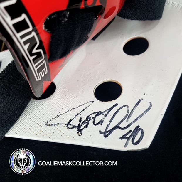 Patrick Lalime Signed Goalie Mask Chicago Signature Edition Tribute