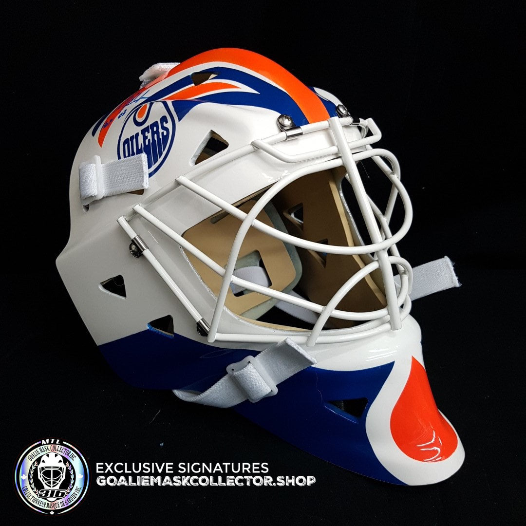 GRANT FUHR UN-SIGNED GOALIE MASK EDMONTON EDITION