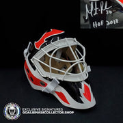 MARTIN BRODEUR SIGNED AUTOGRAPHED GOALIE MASK "HOF 2018" NEW JERSEY  AS EDITION