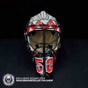 COREY CRAWFORD SIGNED AUTOGRAPHED GOALIE MASK BLACK CHICAGO TRIBUTE AS Edition