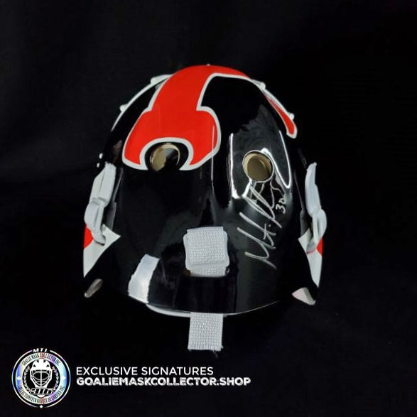 MARTIN BRODEUR SIGNED AUTOGRAPHED GOALIE MASK NEW JERSEY VINYL AS EDITION 