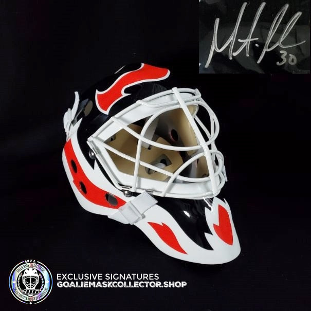 MARTIN BRODEUR SIGNED AUTOGRAPHED GOALIE MASK NEW JERSEY VINYL AS EDITION 