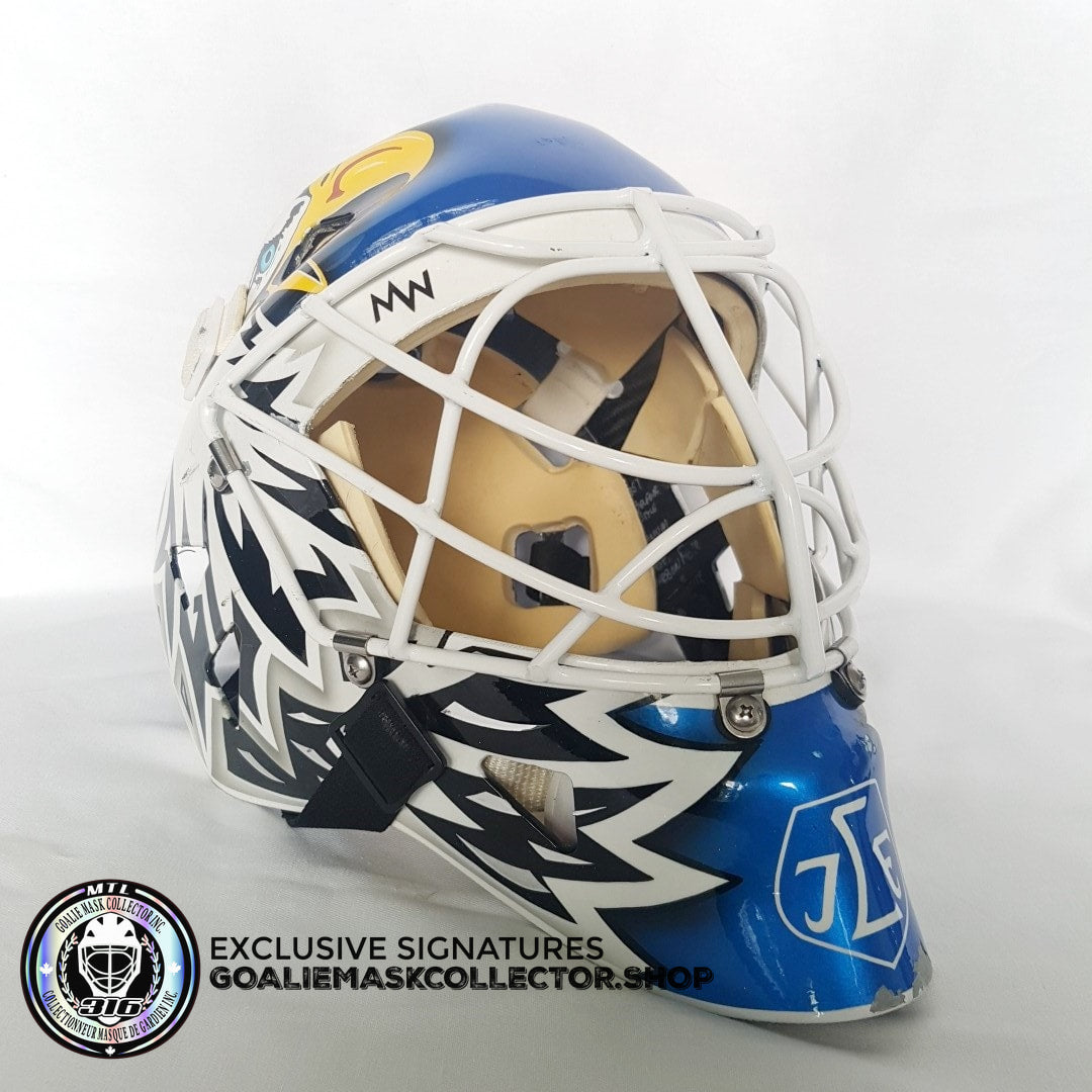 ED BELFOUR GAME WORN GOALIE MASK SWEDISH LEKSANDS IF WARWICK 2007-08