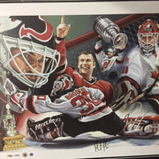 Martin Brodeur SIGNED Sports Art Canvas by Diane Berube