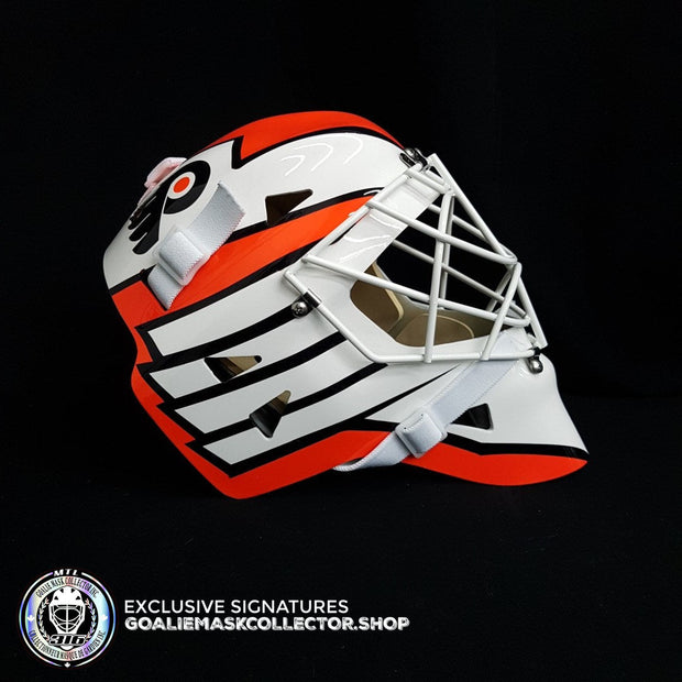 RON HEXTALL SIGNED AUTOGRAPHED GOALIE MASK PHILADELPHIA Ice Ready AS Edition