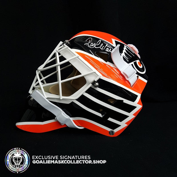 RON HEXTALL SIGNED AUTOGRAPHED GOALIE MASK PHILADELPHIA Ice Ready AS Edition