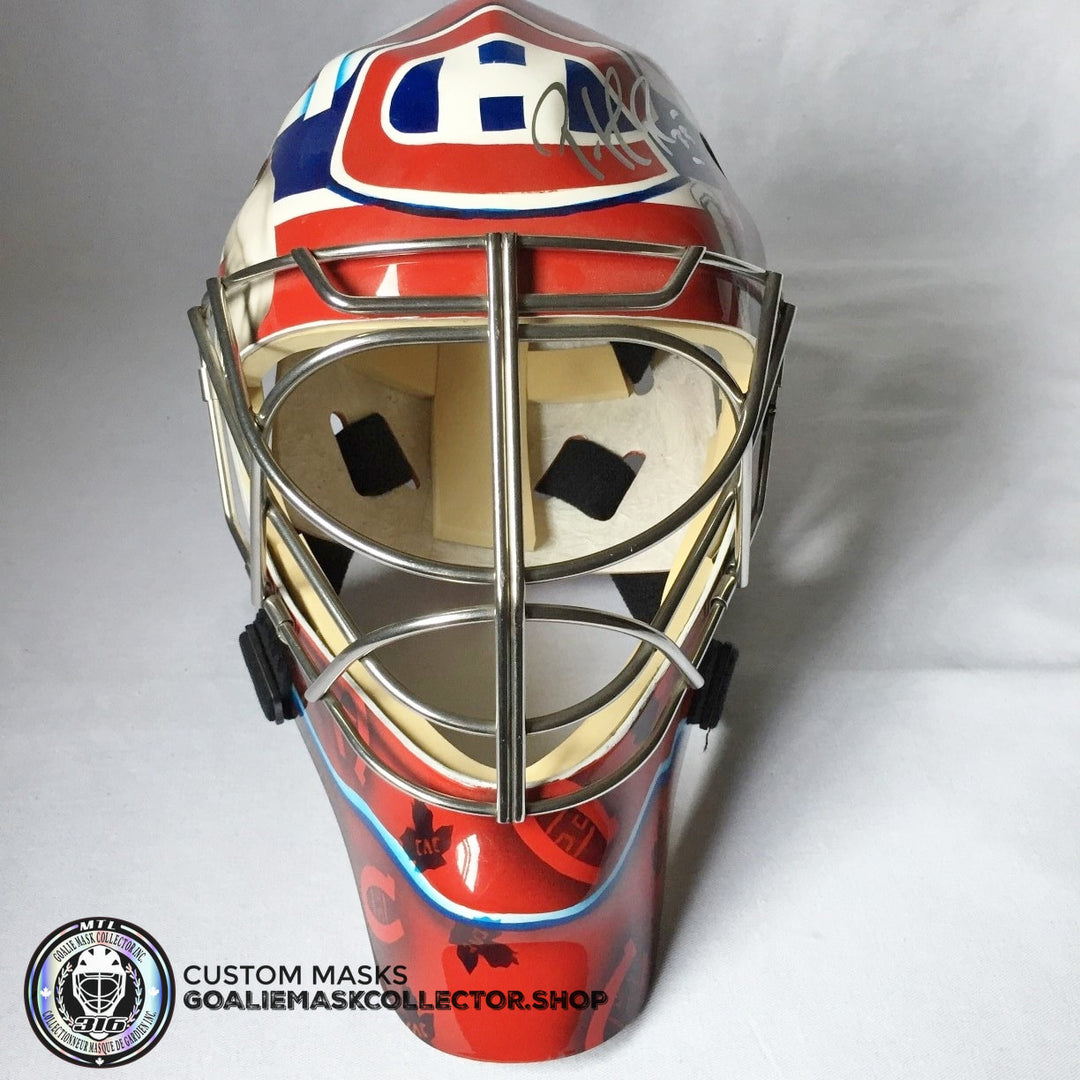 PATRICK ROY SIGNED "CANADIENS GREATEST GOALIES" 1/1 TRIBUTE GOALIE MASK