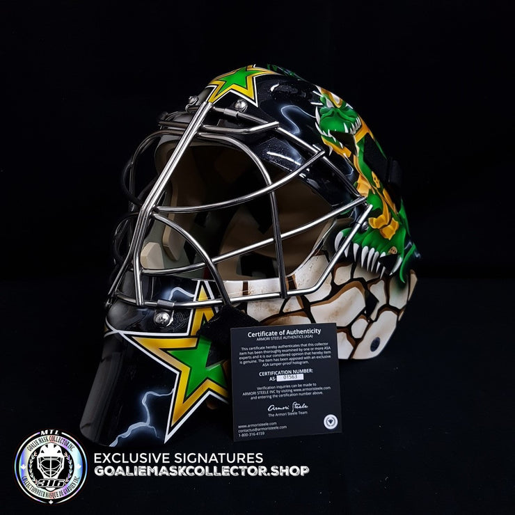 MARTY TURCO SIGNED AUTOGRAPHED GOALIE MASK DALLAS DUO AS EDITION