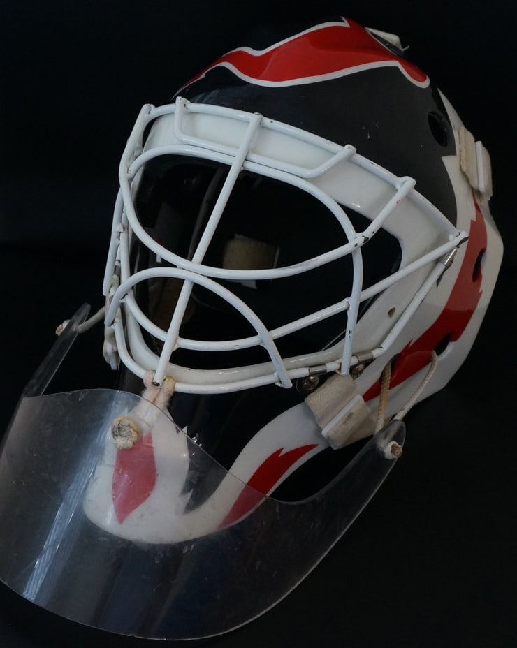 MARTIN BRODEUR GAME WORN USED GOALIE MASK NEW JERSEY DEVILS Photo Matc –  Goalie Mask Collector